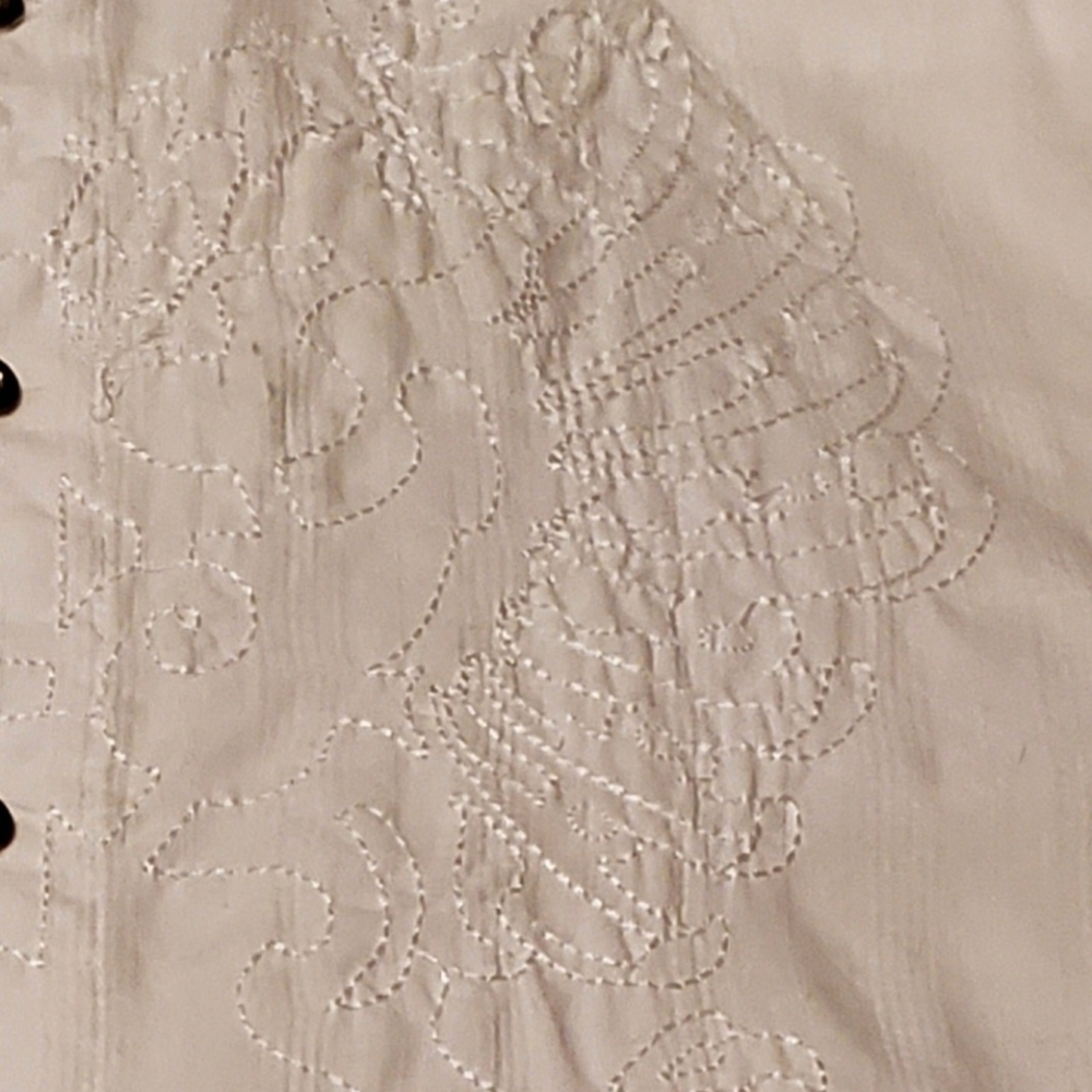 Avirex Shirt Mens Medium Embroidered Western Button Up LS Goth Vintage Y2K Rock - Picture 3 of 7